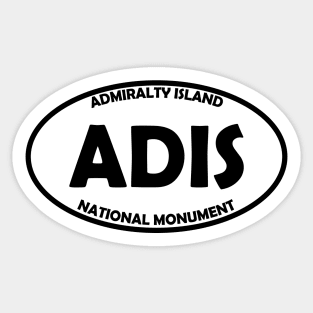 Admiralty Island National Monument oval Sticker